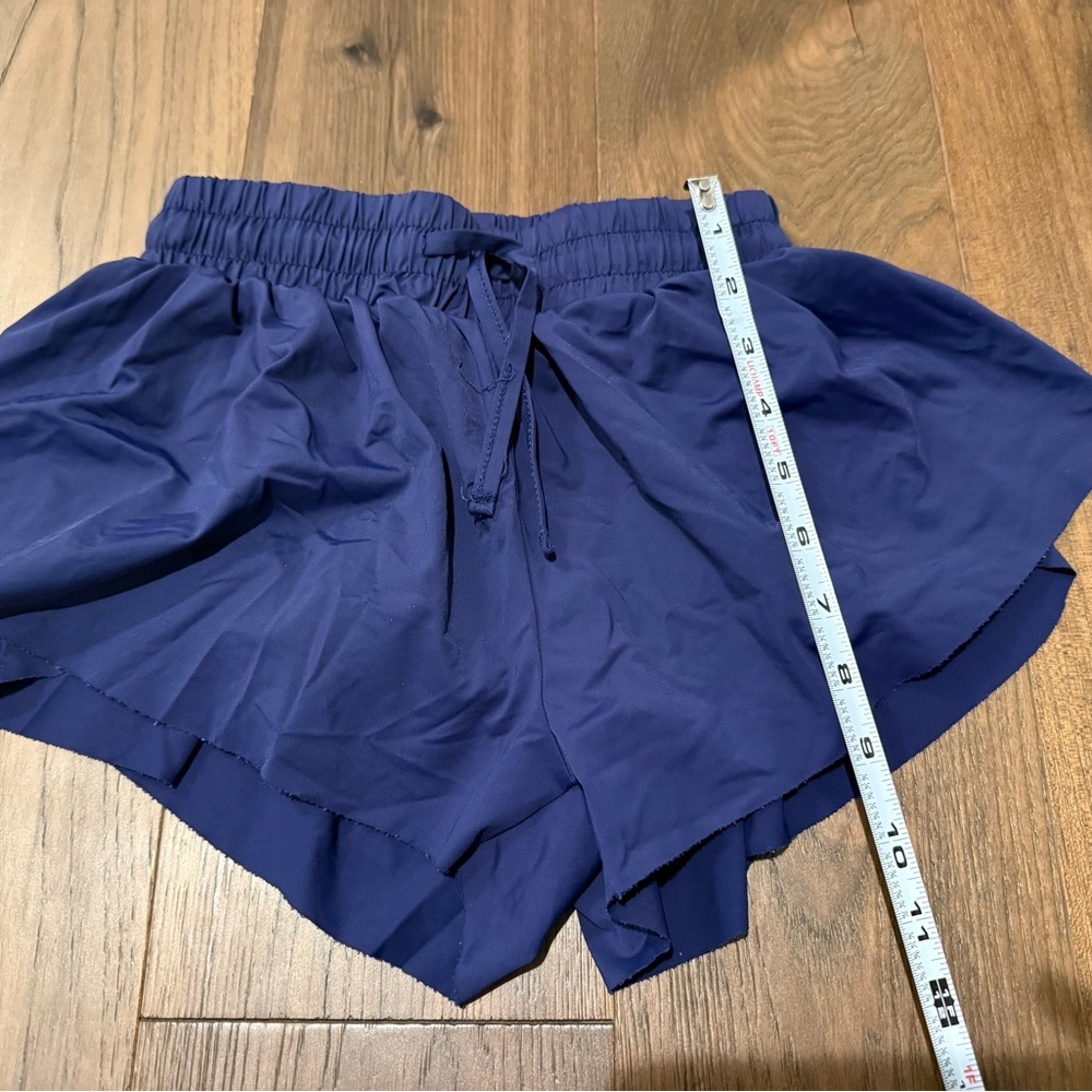 Suzette Collection Navy Blue Flowy 2-in-1 Athletic Shorts